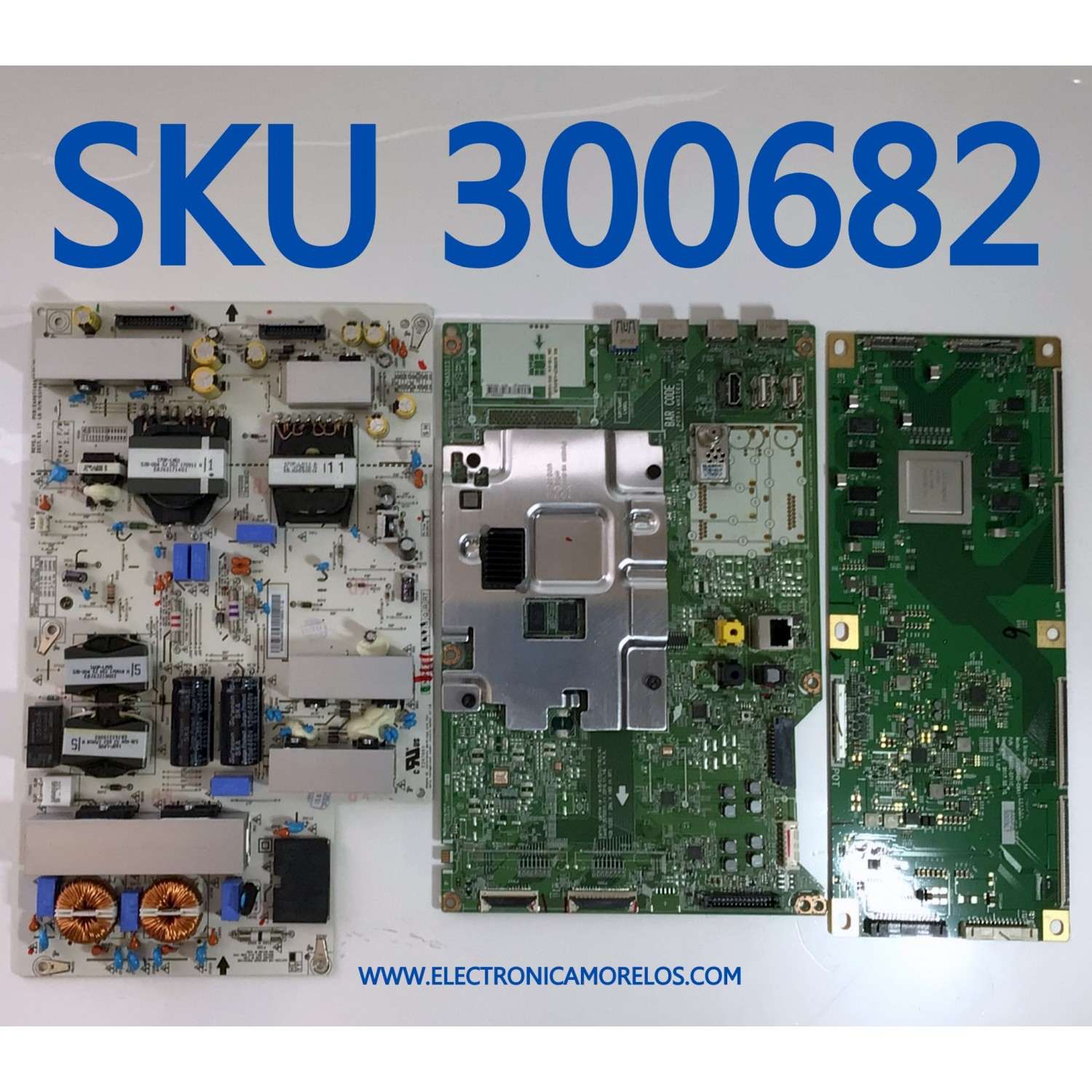 KIT DE TARJETAS PARA TV LG / MAIN EBT64458803 / EAX67125703 (1.1) / FUENTE EAY64510601 / EAX67149611 (1.6) / T-CON 6871L-5003L / 6870C-0711C / 5003L / PANEL LC558AQD (EK)(A1) / MODELO OLED55C7P / OLED55C7P-U / OLED55C7P-U.BUSYLJR